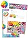 iscream Pack of 8 Fold-over Ready to Send Note Cards - Psychedelic Collage