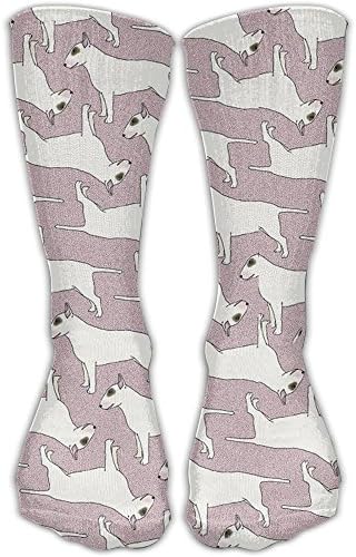 Cotton Vintage Bull Terrier Pattern Casual Socks Crew Socks