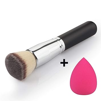 Preyansh Foundation Blend Blush Brush With Sponge