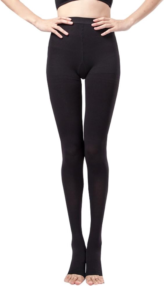 DJHBuy Compression Support Pants (23-32mmHg) Class 2 Compression Leggings Graduated Firm Medical Stockings Opaque Therapeutic Firm Medical for Varicose Veins, Women & Men, Pregnancy, Bad Circulation, Edema