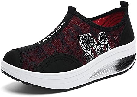 Women's Stylish Platform Wedges Walking Fitness Shape up Sneaker Toning Shoes