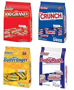 Image of Nestle Chocolate 4 Pack Variety - Butterfinger, 100 Grand, Crunch, & Baby Ruth (11ozper Bag)