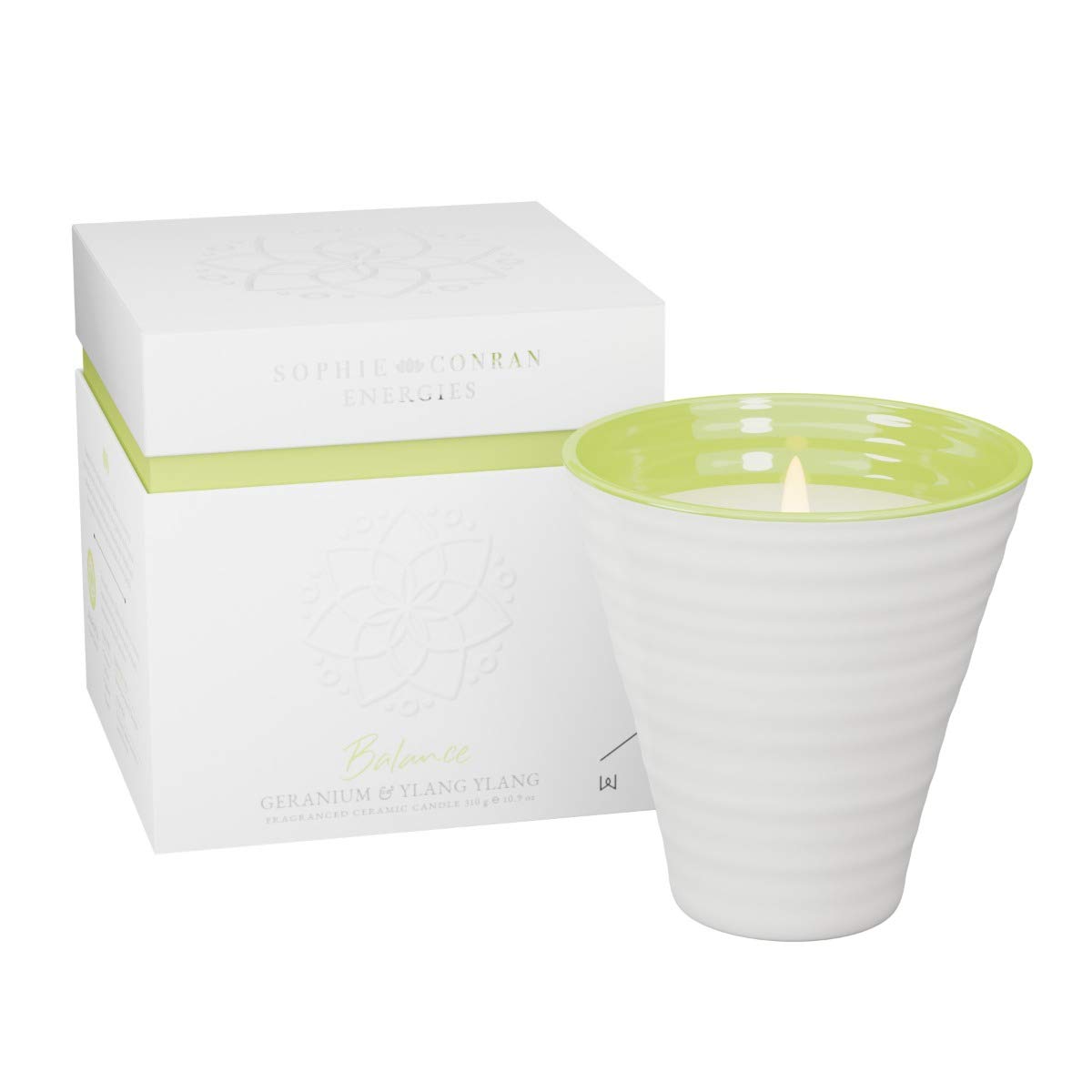 Sophie Conran Candle, White/Green, One Size