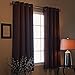 Best Home Fashion Basic Thermal Insulated Blackout Curtains - Antique Bronze Grommet Top - Chocolate - 52