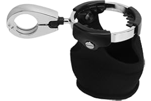 Motorcycle Cup Holder,Universal Water Bottle Drink Cup Holder with 360 Degrees Swivel Ball Mount Universal Fit for Motorcycle