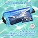 Aquamare Waterproof Pouch Dry Bag with Waist Strap (3 Pack - Black, Blue, Transparent)