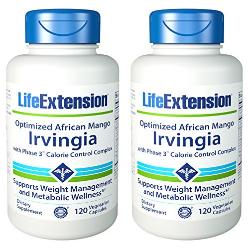 Optimized Irvingia with Phase 3™ Calorie Control Complex 120 VegiCaps (Pack of 2)