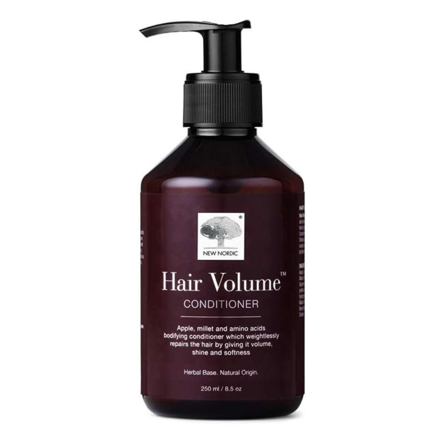 New Nordic Hair Volume Conditioner 250ml - Herbal Based Hair Repair and Thickening Conditioner for Dry Damaged Hair - Suitable for Men and Women