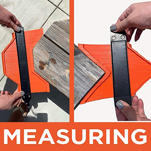 Contour Gauge Profile Tool (5 Inch & 10 Inch) Irregular Shapes for Perfect Fit & Easy Cutting