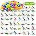 JOYIN 60 Pack Easter Eggs with Prefilled Dinosaur Toys Easter Basket Stuffers Easter Party Favors for Kids Easter Eggs Hunt Game Party Favors Decorations Supplies, Classroom Prizes.