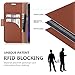 FYY [Genuine Leather Wallet Case for Samsung Galaxy S8+ Plus 2017, Handmade Flip Folio Wallet Case with Kickstand Card Slots Magnetic Closure for Samsung Galaxy S8+ Plus 2017 Dark Brown