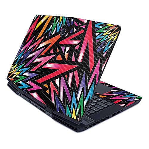 MightySkins Carbon Fiber Skin for Alienware M17 (2019) - Color Bomb | Protectiv…
