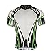 Twotwowin Mens Short Sleeve Full Zip Cycling Jersey. Bike Shirt 3 Pocket Breathable Quick Dry 100% Polyester Mesh Reflective Night Time Strips (M Recommend 1 Size Up)