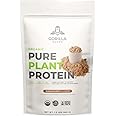 Gorilla Gulps 100% Organic Pure Plant Protein Powder | USDA Certified | Organic Protein Powder | Vegan | Non-GMO | Sugar, Soy, Dairy, & Gluten Free | 20 Servings - Chocolate