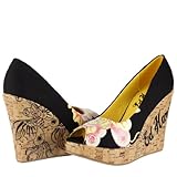 Ed Hardy Womens Candace Wedge Shoe - Black