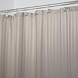 mDesign Satin Stripe Fabric Shower Curtain Liner - Stall 54