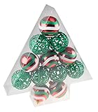 christmas tree decorations red and green
