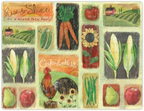 Conimar 11-1/2-Inch by 15-Inch Flexible Cutting Mats, Rise and Shine Design 75227, Set of 2