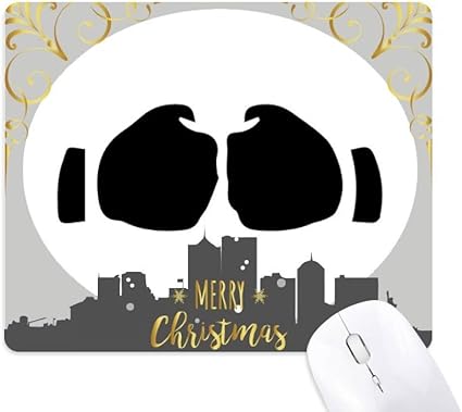 Amazon 拳のジェスチャーのシルエット パターン クリスマスイブのゴムマウスパッド Cold Master Diy Lab マウスパッド 通販