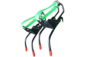 Angoily 1 Pair Set Tree Climbing Buckle Tree Climbing Gear Climbing Gaffs Pole Climbing Tools Tree Climbing Belt Waist Belt Hook Tool Claw Style Climbing Spikes Suite 45 Steel