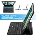 iPad Keyboard Case for 2018 iPad 9.7 6th Generation/iPad Air/iPad 9.7 Keyboard Case 7 Colors Backlit Wireless Bluetooth Keyboard Cover,Ultra Slim,Portable with Auto Sleep/Wake-Black (iPad 9.7)