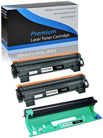 KCMYTONER Compatible for Brother Toner Cartridge and Drum Unit Set Replacement for TN1000 DR1000 (1 Drum + 2 Toner) DCP-1510 DCP-1612W HL-1111 HL-1210W MFC1810 MFC1815 MFC1910 MFC1910W Laser Printer