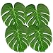 Tropical Palm Leaves 50PCS Large 13'' Simulation Leaf Faux Artificial Palm Leaves for Tropical Party Decorations Hawaiian Luau Safari Jungle Beach Theme BBQ Party Supplies Table Decorations