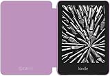 NuPro Bookcover for Kindle 2022 Lavender - Slim Lightweight Magnetic Wake view 2