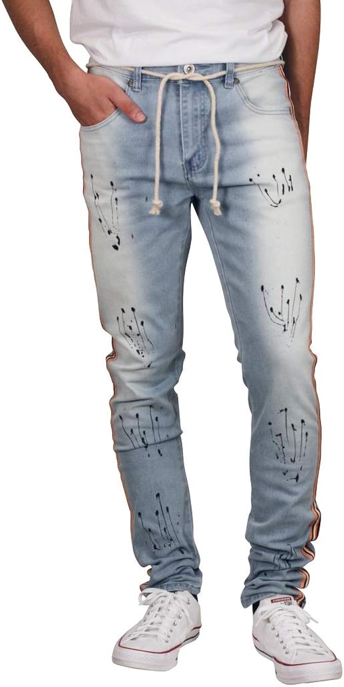 george men's canvas moto jogger pants