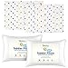 Babebay Toddler Pillow with Pillowcase,2 Pack 13 x 18 Inches Toddler Bedding Small Pillow with Soft Organic Cotton Cover for Unisex Kids Sleeping