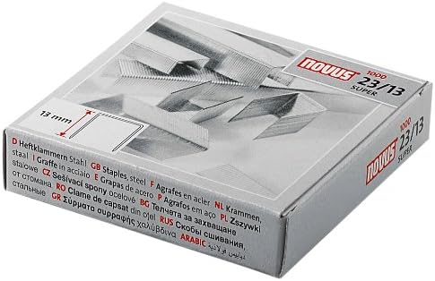 Novus 23/13 - Caja de 1000 grapas: Amazon.es: Oficina y papelería