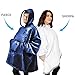 RONGO Oversized Sweatshirt Hoodie Blanket for Men, Women & Kids – Double-Sided with Sherpa & Plush Fleece Lining – Kangaroo Pocket Giant Hoody with Extra Front Pocket for Mobile Phone, Bottle or Keys