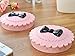 Adecco LLC Cute Three Tier False Eyelash Travel Storage Carry Case Box (Pink) (2 Pack)