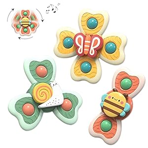 ABCaptain Sticky Spinner Suction Cup Spinning Top Activity Toy Safe Interesting Table Sucker Gameplay Early Learning…