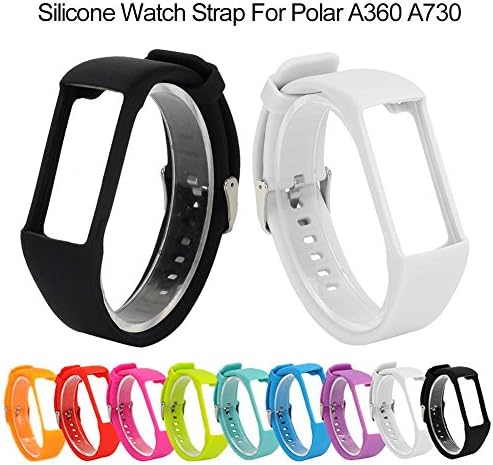 Sue Supply Universal Silicone Watch Straps Soft Rubber Replacement Watch Bands for Polar A360 A370 GPS Unisex Multiple Colors Watches and Smartwatches Accessories