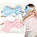3 Baby Girl Hair Bows on Nylon Headbands | Fabric 