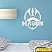 Custom Football Name Wall Decal, 0119, Personalized Football Name Wall Decal,Boys Room Vinyl Lettering, Custom Name