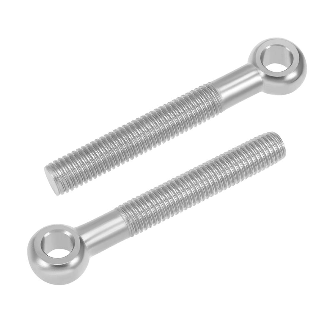 sourcing map M14 x 100mm Machinery Shoulder Swing Lifting Eye Bolt 304 Stainless Steel Metric Thread 2pcs