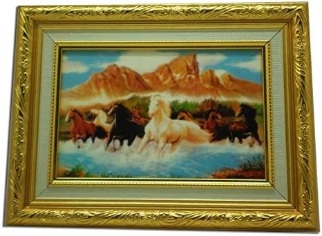 Picture Frame 8 Horses Chinese Feng Shui for Decor Your Home