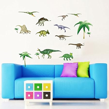 Möbel & Wohnen Wandtattoo Wandbild Wandsticker Kinderzimmer Dinosaurier