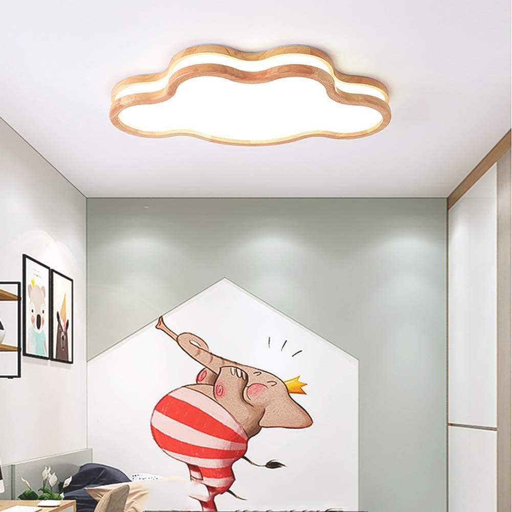 Nubes Creativo LED Luz De Techo Madera Dormitorios Moderno Lámpara De