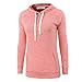 Vetemin Women Casual Basic Cotton/Poly Vintage Soft Long Sleeve Hoodies Sweater