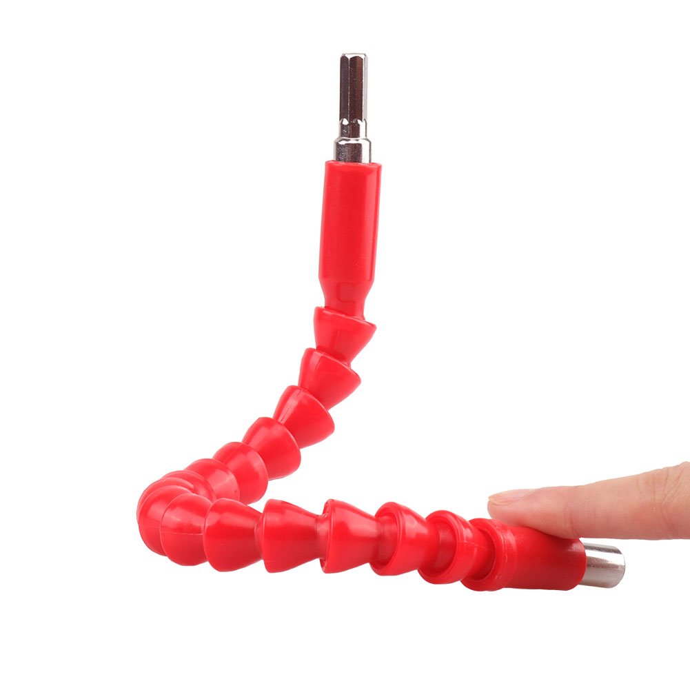 DR. Machinist 2Pcs 11.8 Inch Flexible Extension Screw Drill Bit Holder with Magnetic Quick Connect Shaft Tip, Hexagon Drill Connection Size of 1/4 Inch