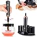 Electric Makeup Brush Cleaner and Dryer Kit with 8 Rubber Holders, Makeup Brush Cleaner Machine Deep Cleans and Dries All Makeup Brushes in Seconds(BatteryOperated)