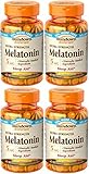 Sundown Naturals Melatonin Extra Strength 5mg, 360 Tablets (4 X 90 Count Bottles)