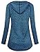 Faddare Womens Long Sleeve Lightweight Activewear Seamless Hoodie Sweatshirt