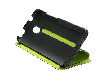 HTC 99H11280-00 One mini Flip Case mit Stand schwarz/grün insert retail blister