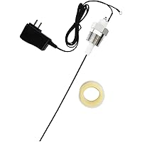 Powered Anode Rod for Hot Water Heater 30-80 Gallon Tank with Teflon Tape, 10 inch Titanium Electrical Anode Rod Eliminates R