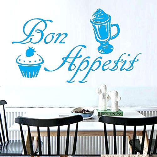 Franzosisch Bon Appetit Wandaufkleber Worte Buchstaben Vinyl Fenster Aufkleber Kuche Esszimmer Restaurant Dekor Kuchen Eis Wandbild 57 98cm C Amazon De Baumarkt