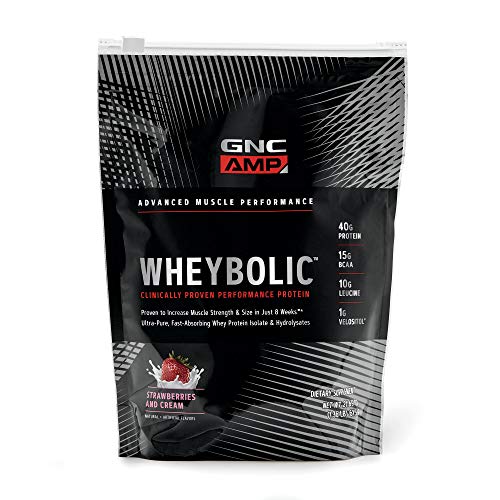 GNC AMP Wheybolic Whey Protein Powder Cookies and Cream, 10 Servings